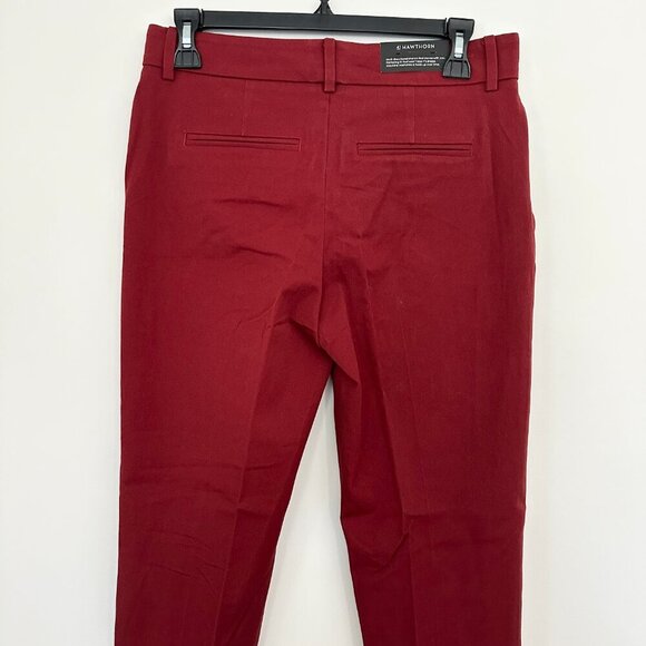 41 Hawthorn Pants 2P Becca Straight Leg Burgundy Ponte Stretch Tailored Preppy - Picture 15 of 15